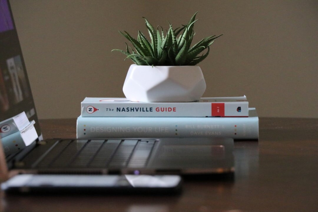 books on wooden table